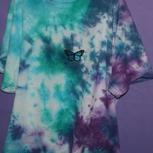 Tie dyed butterfly t shirt